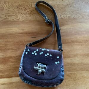 Brown Leather Crossbody Bag